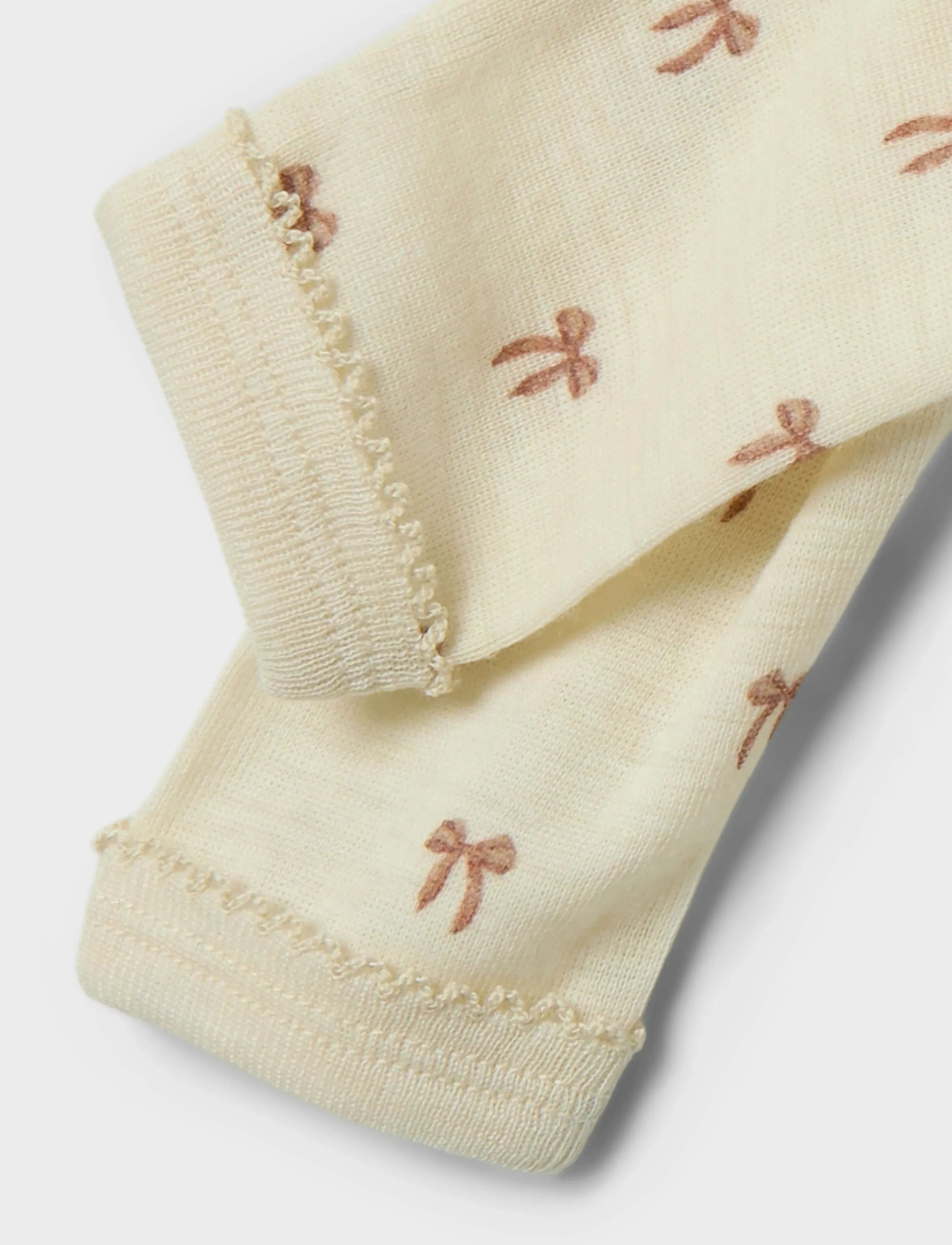 Lil'Atelier - NBFNALU WO/MO SLIM LEGGING LIL NOOS - uldundertøj baby - turtledove - 3