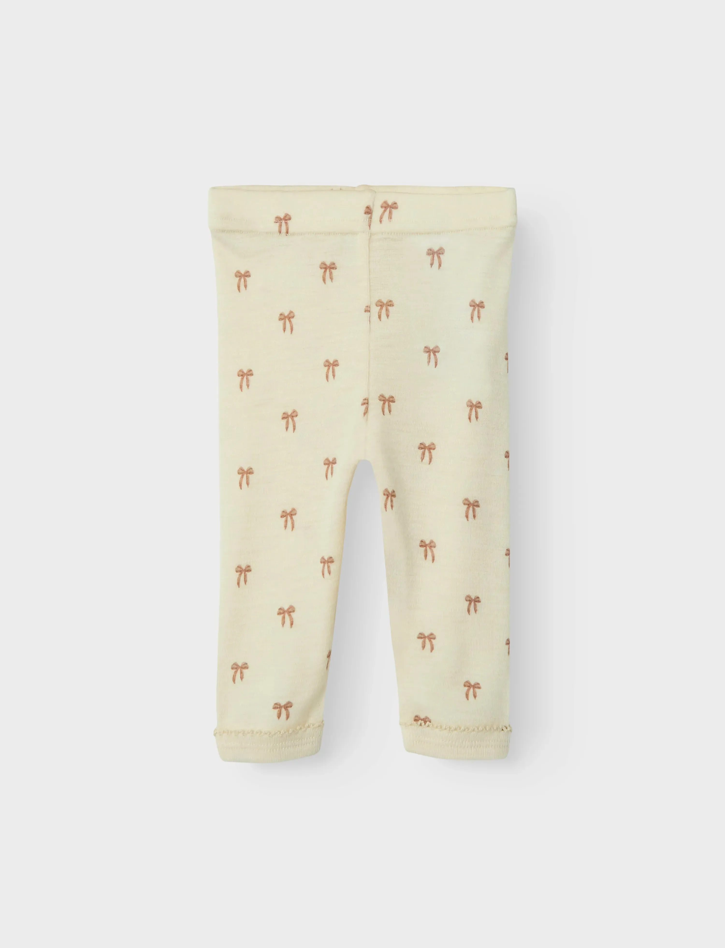 Lil'Atelier - NBFNALU WO/MO SLIM LEGGING LIL NOOS - uldundertøj baby - turtledove - 4