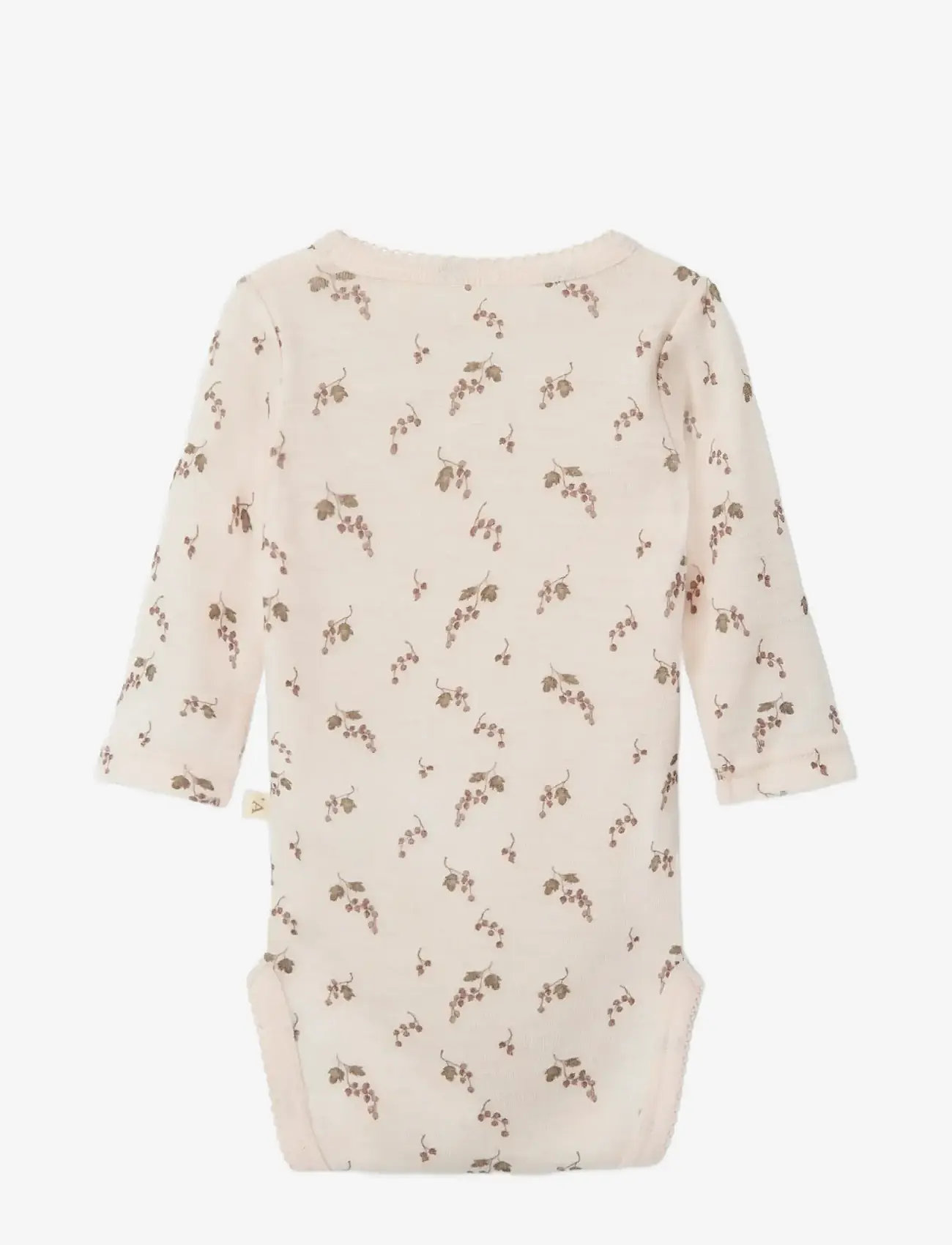 Lil'Atelier - NBFNOEL NIA WOOL LS SLIM BODY LIL NOOS - långärmade bodies - morganite - 1