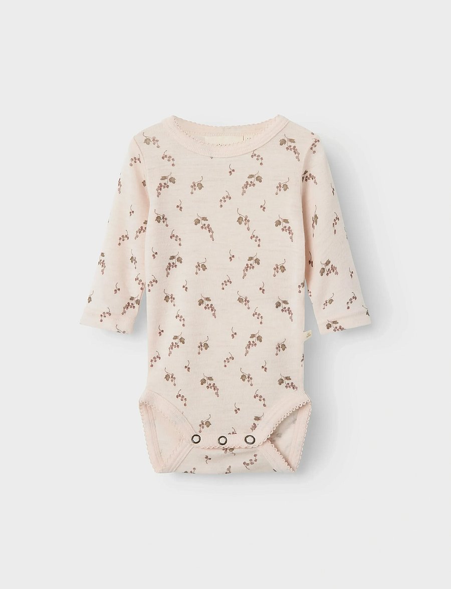 Lil'Atelier - NBFNOEL NIA WOOL LS SLIM BODY LIL NOOS - funkionsunterwäsche - baby - morganite - 0