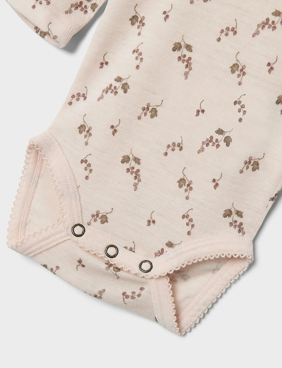 Lil'Atelier - NBFNOEL NIA WOOL LS SLIM BODY LIL NOOS - funkionsunterwäsche - baby - morganite - 3