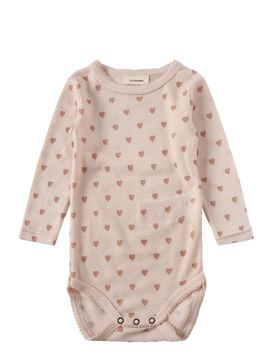 Lil'Atelier - NBFNOEL NIA WOOL LS SLIM BODY LIL NOOS - base layer baby - morganite - 0