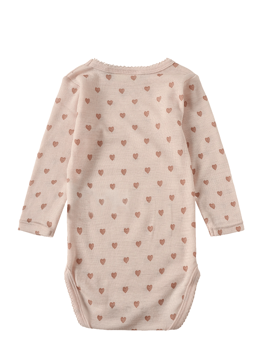 Lil'Atelier - NBFNOEL NIA WOOL LS SLIM BODY LIL NOOS - base layer baby - morganite - 1