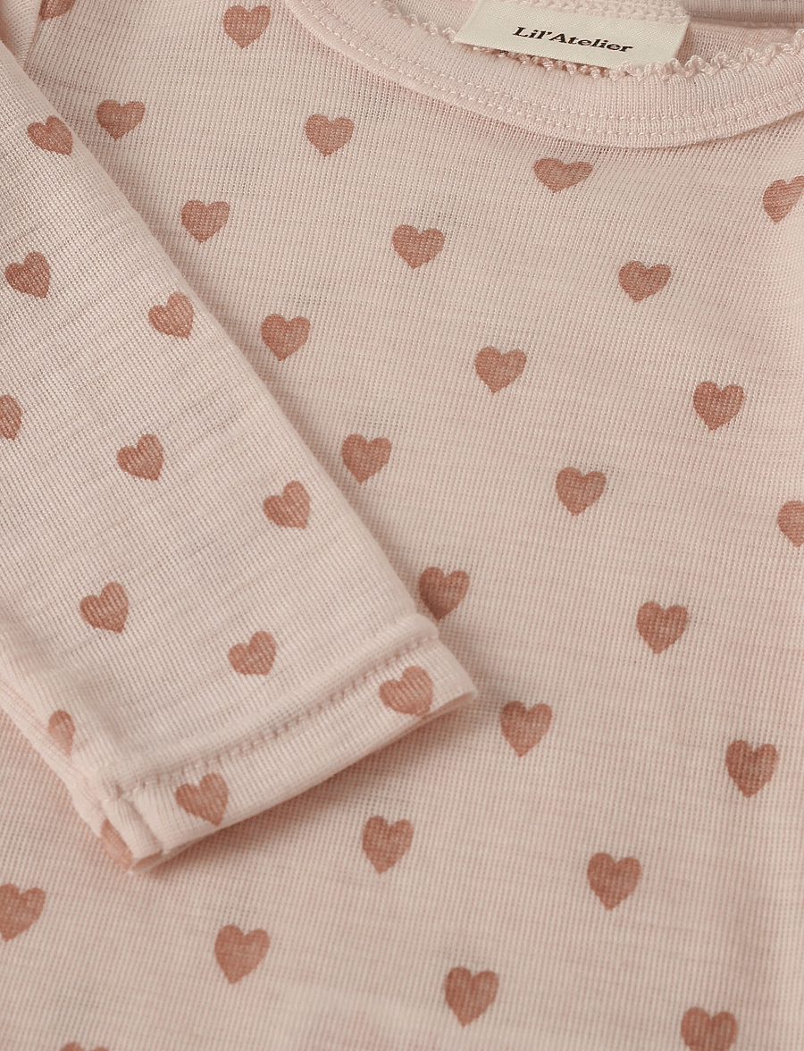 Lil'Atelier - NBFNOEL NIA WOOL LS SLIM BODY LIL NOOS - base layer baby - morganite - 4