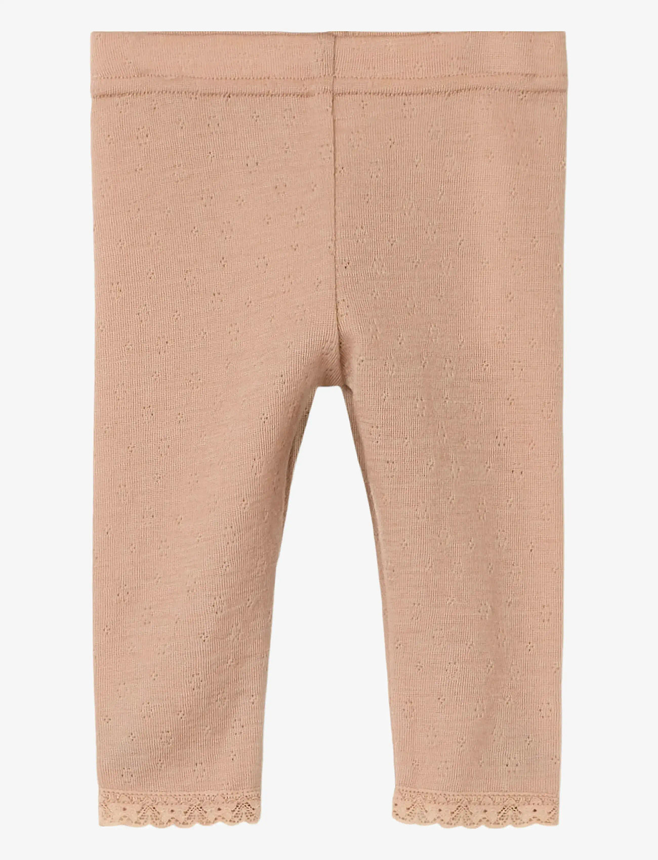 Lil'Atelier - NBFNOEL NAB WOOL SLIM LEGGING LIL - base layer baby - roebuck - 1