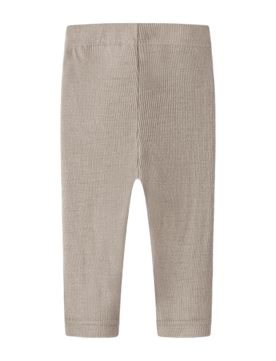 Lil'Atelier - NBNNALU RIB WO/MO SLIM LEGGING LIL - base layer baby - feather gray - 1