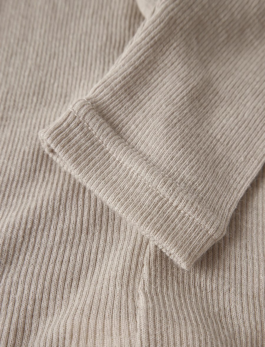 Lil'Atelier - NBNNALU RIB WO/MO SLIM LEGGING LIL - base layer baby - feather gray - 2