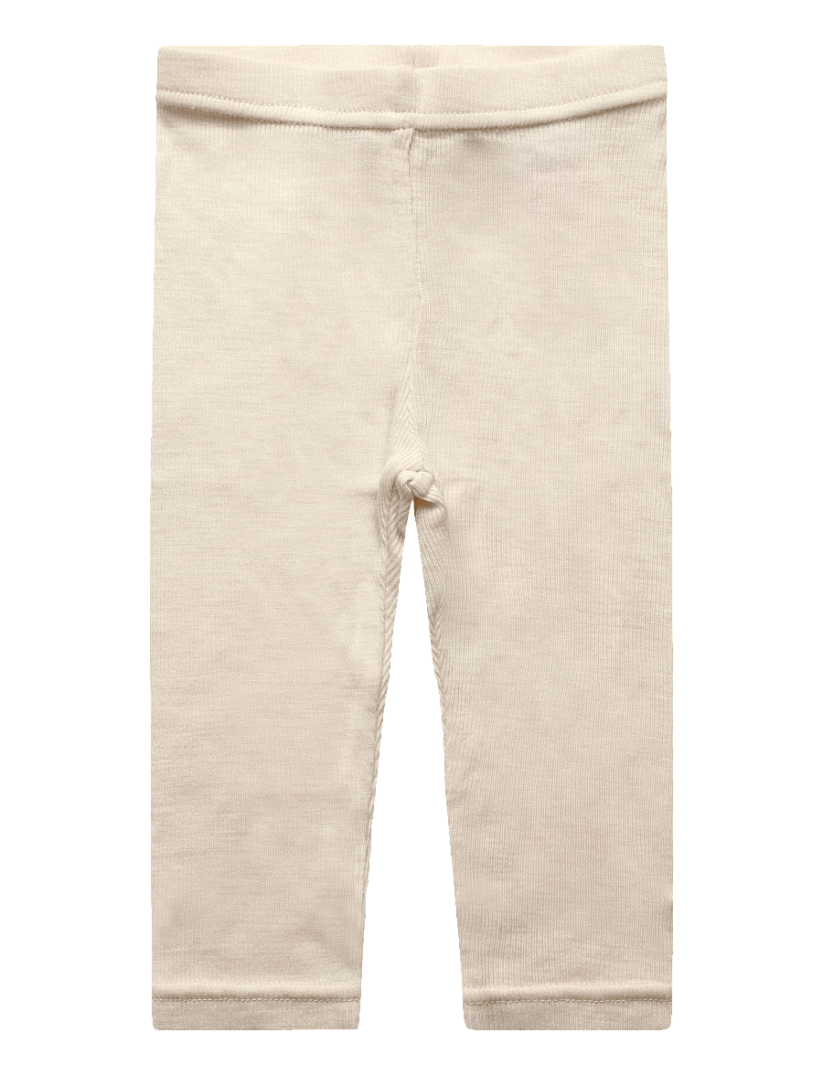 Lil'Atelier - NBNNALU RIB WO/MO SLIM LEGGING LIL - beebi alusriided - turtledove - 0