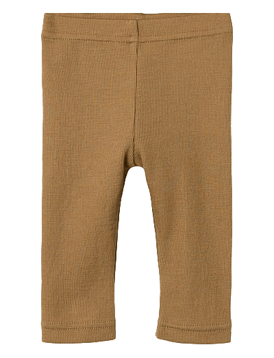 Lil'Atelier NBNNOEL NEB WOOL SLIM LEGGING LIL - Vauva 0-2 vuotta - TIGERS EYE / brown