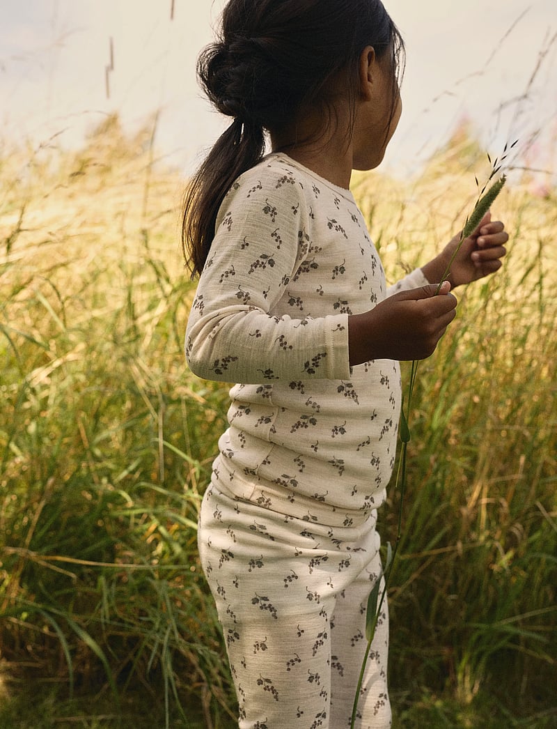 Lil'Atelier - NMFNOEL NIA WOOL LS SLIM TOP LIL - long-sleeved t-shirts - morganite - 0