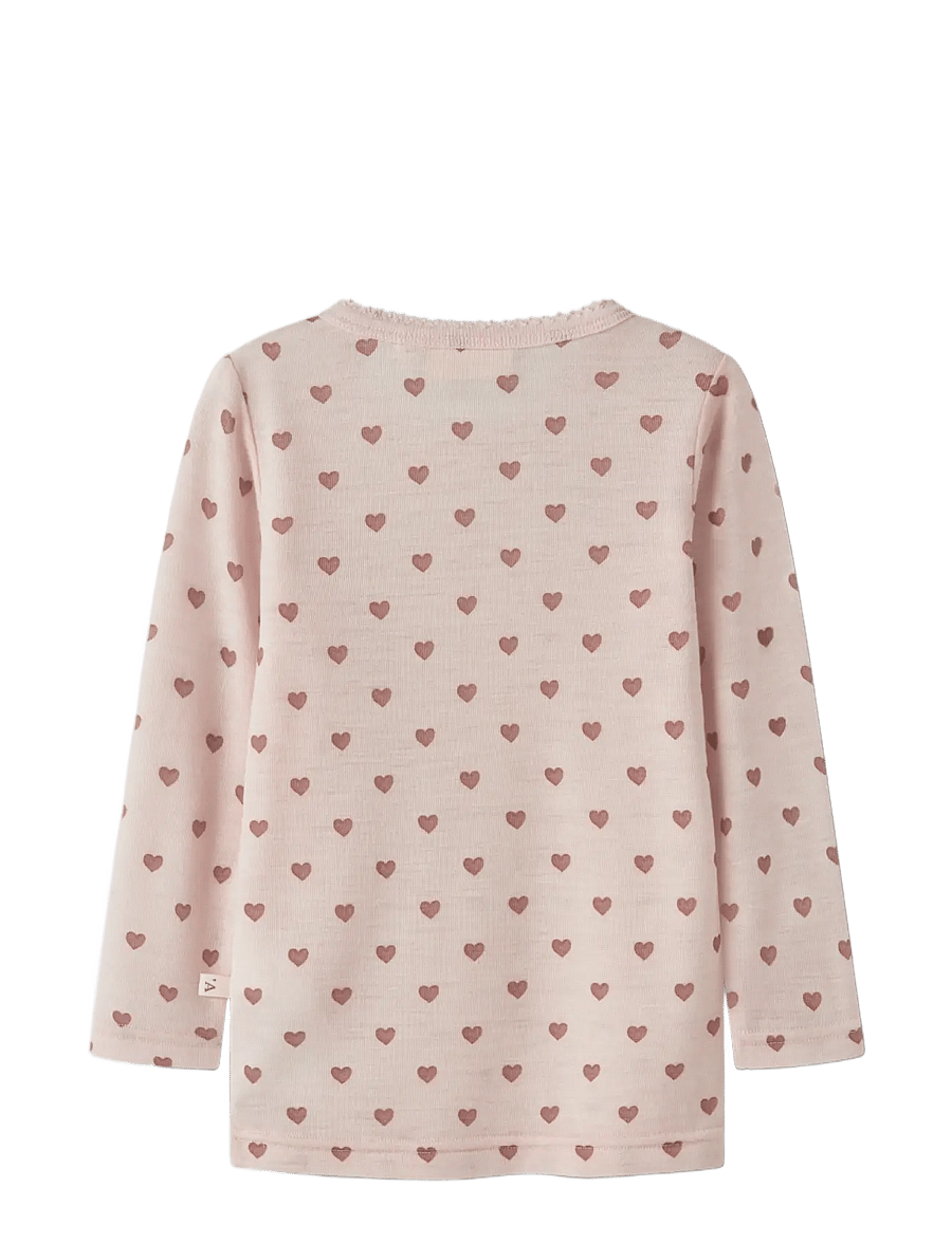 Lil'Atelier - NMFNOEL NIA WOOL LS SLIM TOP LIL - morganite - 1