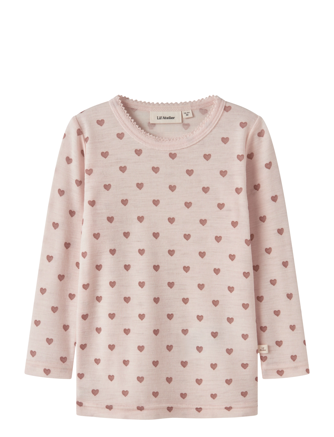 Lil'Atelier - NMFNOEL NIA WOOL LS SLIM TOP LIL - morganite - 2