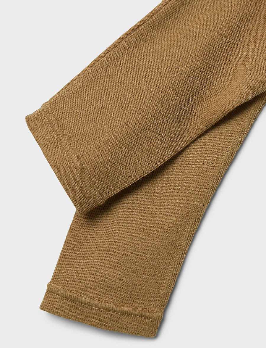 Lil'Atelier - NMNNOEL NEB WOOL SLIM LEGGING LIL - tigers eye - 3