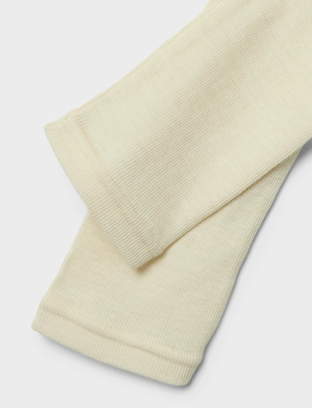 Lil'Atelier - NMNNALU RIB WO/MO SLIM LEGGING LIL - uldundertøj baby - turtledove - 3