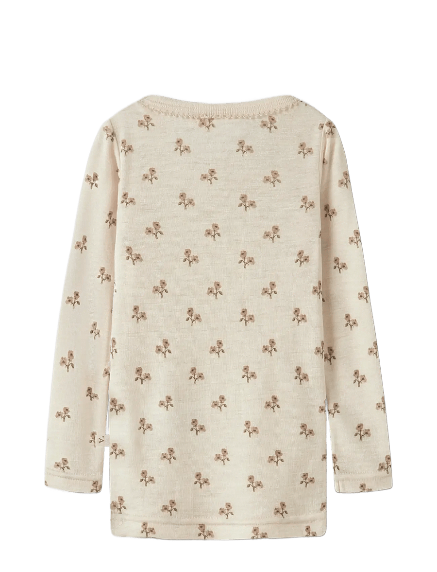 Lil'Atelier - NMFNALU LS SLIM TOP LIL - langerma bolir - turtledove - 2