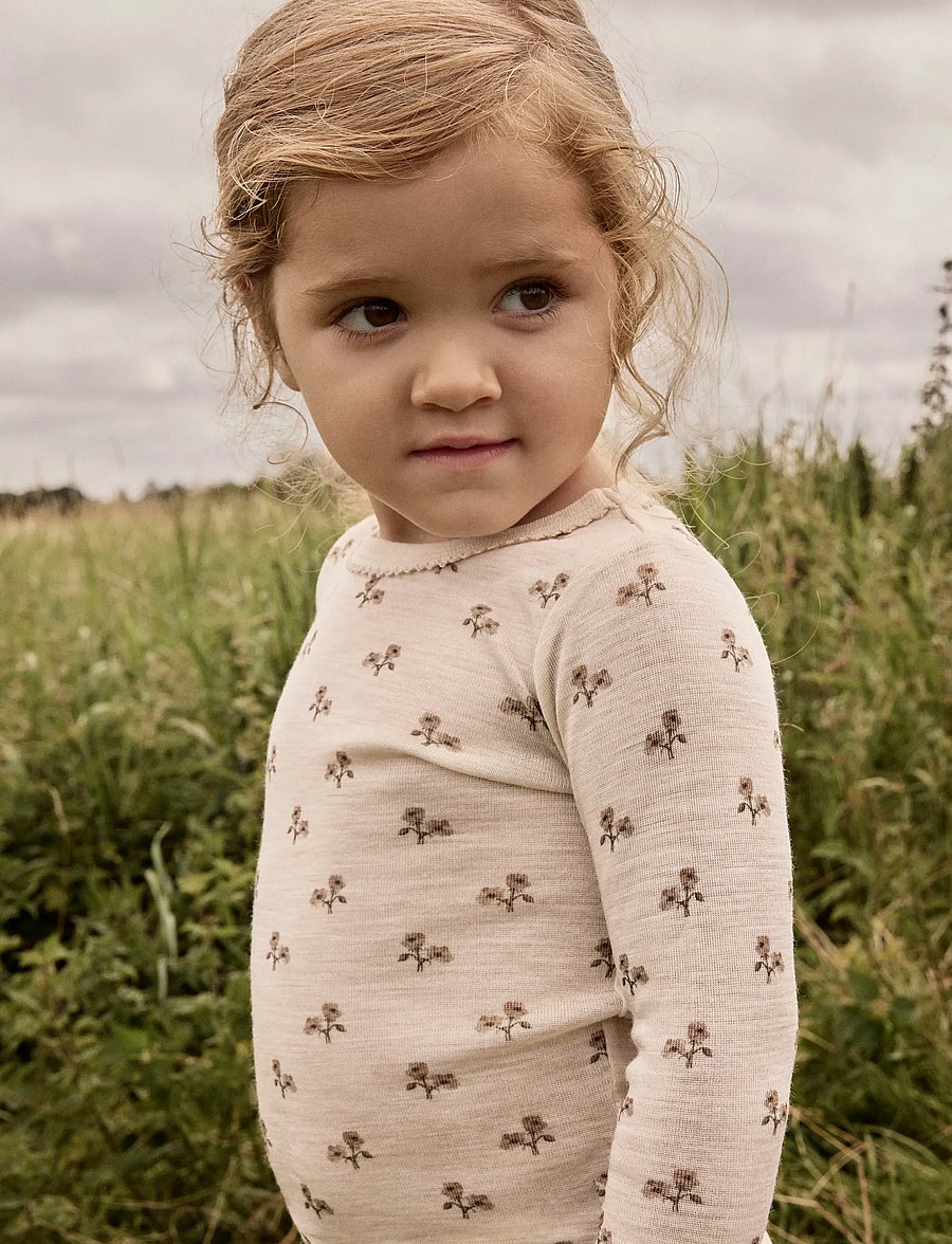 Lil'Atelier - NMFNALU LS SLIM TOP LIL - langerma bolir - turtledove - 0