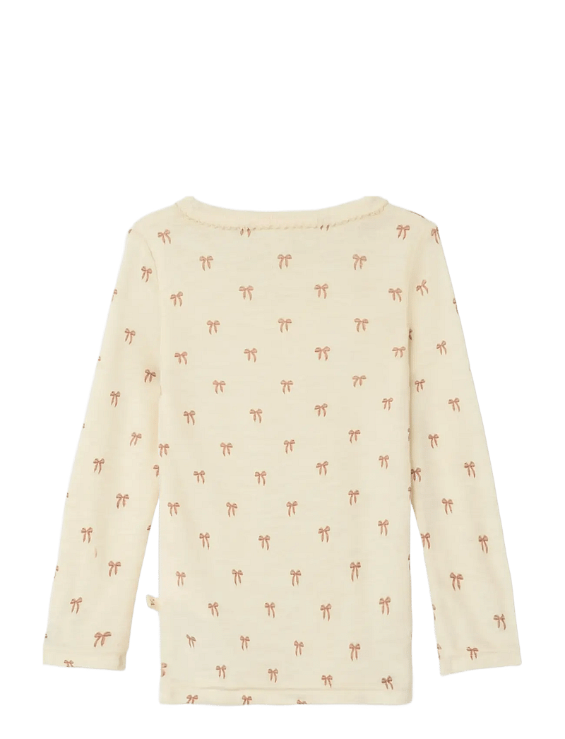 Lil'Atelier - NMFNALU WO/MO LS SLIM TOP LIL - langærmede t-shirts - turtledove - 2