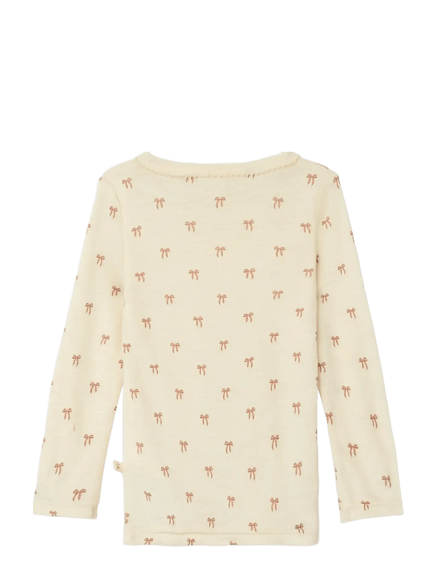 Lil'Atelier - NMFNALU LS SLIM TOP LIL - långärmade t-shirts - turtledove - 2