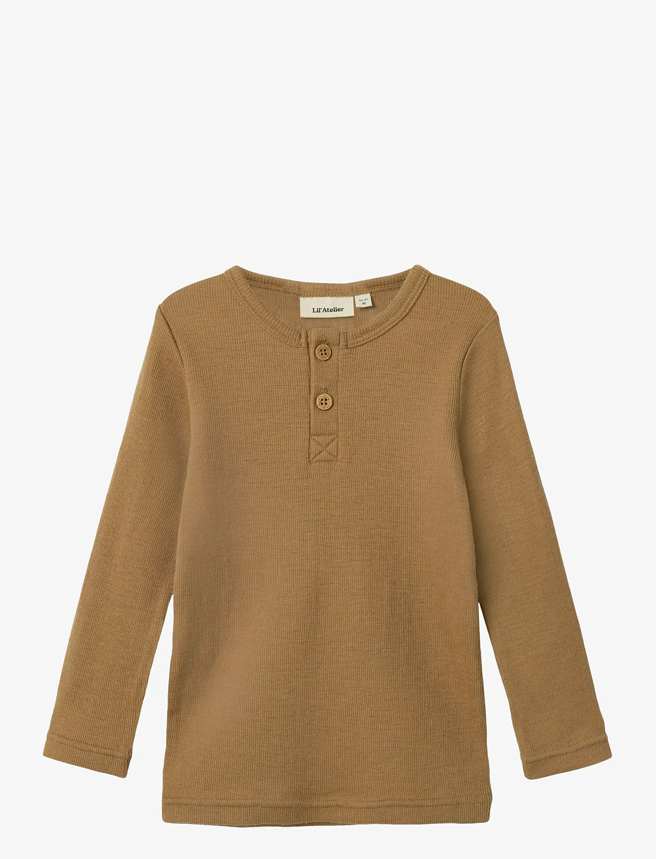 Lil'Atelier - NMNNOEL NEB WOOL LS SLIM TOP LIL - langärmelig - tigers eye - 1