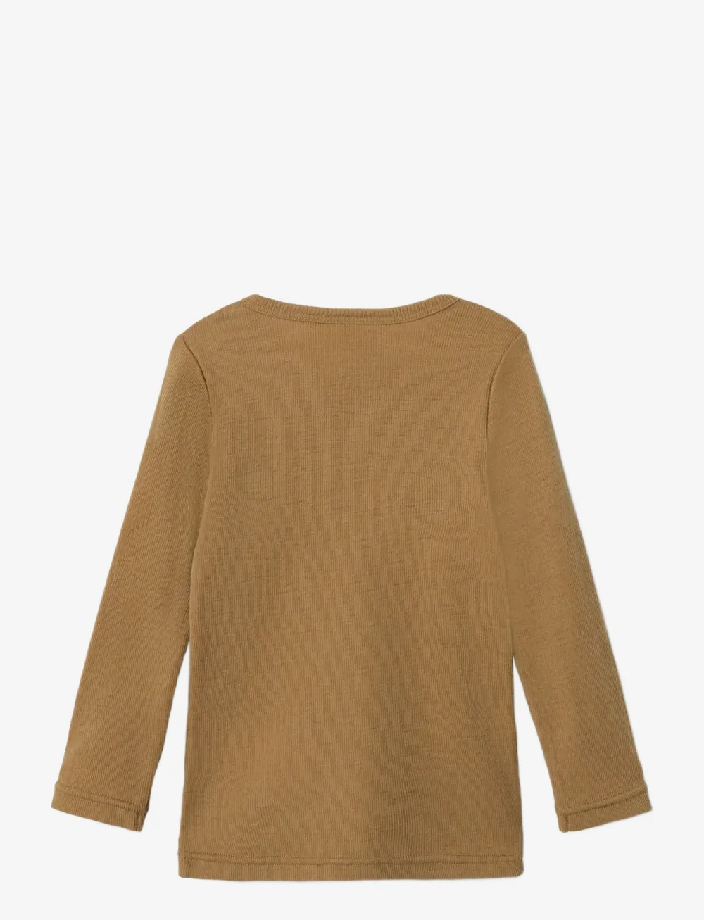 Lil'Atelier - NMNNOEL NEB WOOL LS SLIM TOP LIL - long-sleeved t-shirts - tigers eye - 2