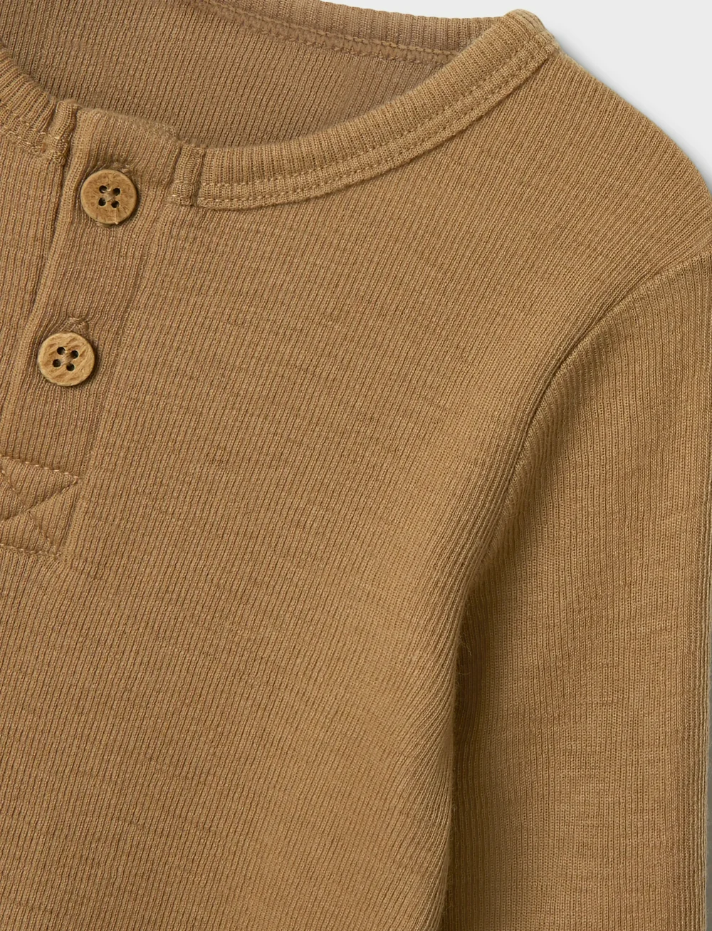 Lil'Atelier - NMNNOEL NEB WOOL LS SLIM TOP LIL - long-sleeved t-shirts - tigers eye - 3