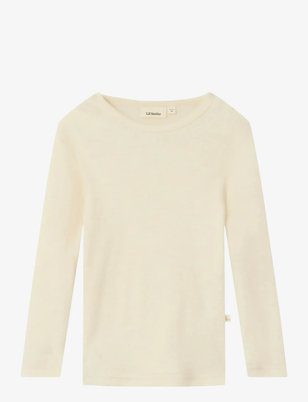 Lil'Atelier - NMNNALU RIB WO/MO LS SLIM TOP LIL - langærmede t-shirts - turtledove - 1