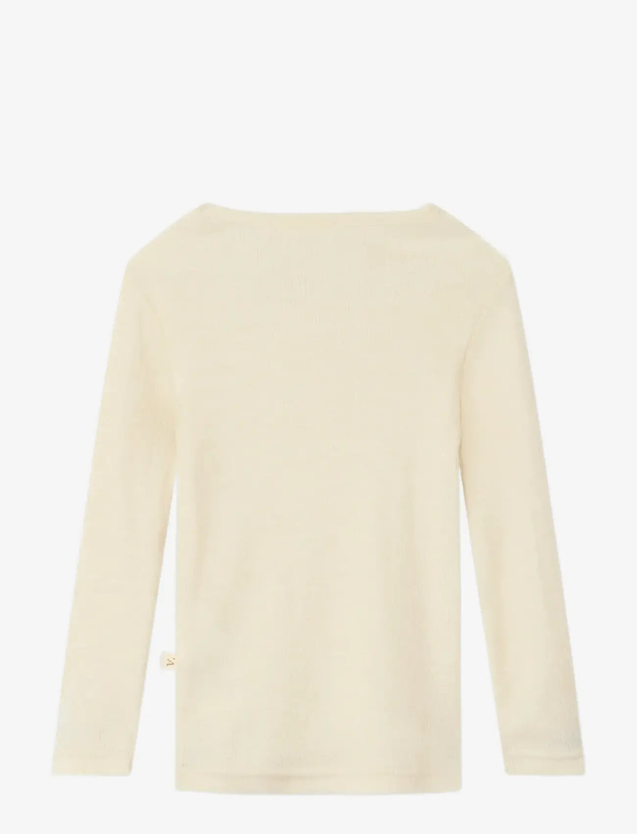 Lil'Atelier - NMNNALU RIB WO/MO LS SLIM TOP LIL - långärmade t-shirts - turtledove - 2