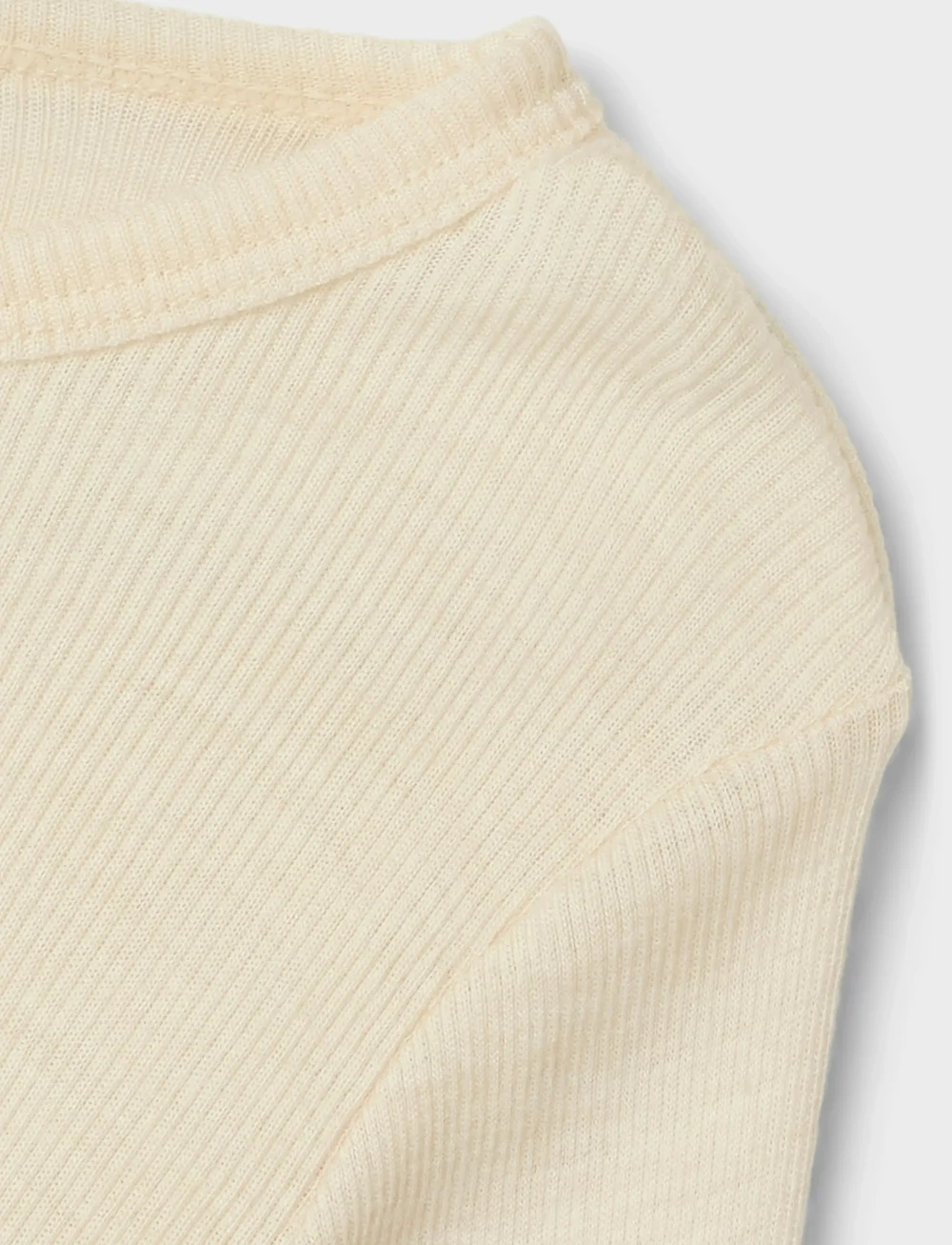 Lil'Atelier - NMNNALU RIB WO/MO LS SLIM TOP LIL - langærmede t-shirts - turtledove - 3
