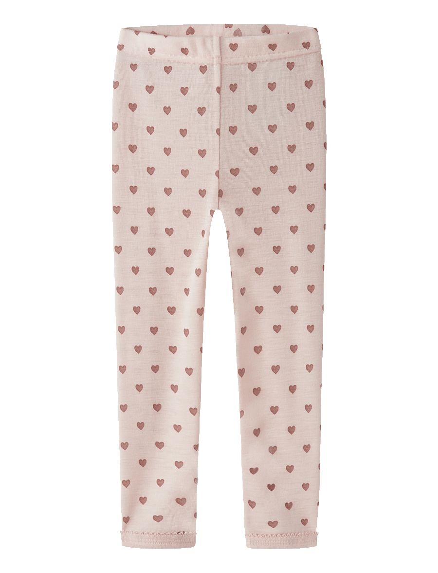 Lil'Atelier - NMFNOEL NIA WOOL SLIM LEGGING LIL - base layer baby - morganite - 0