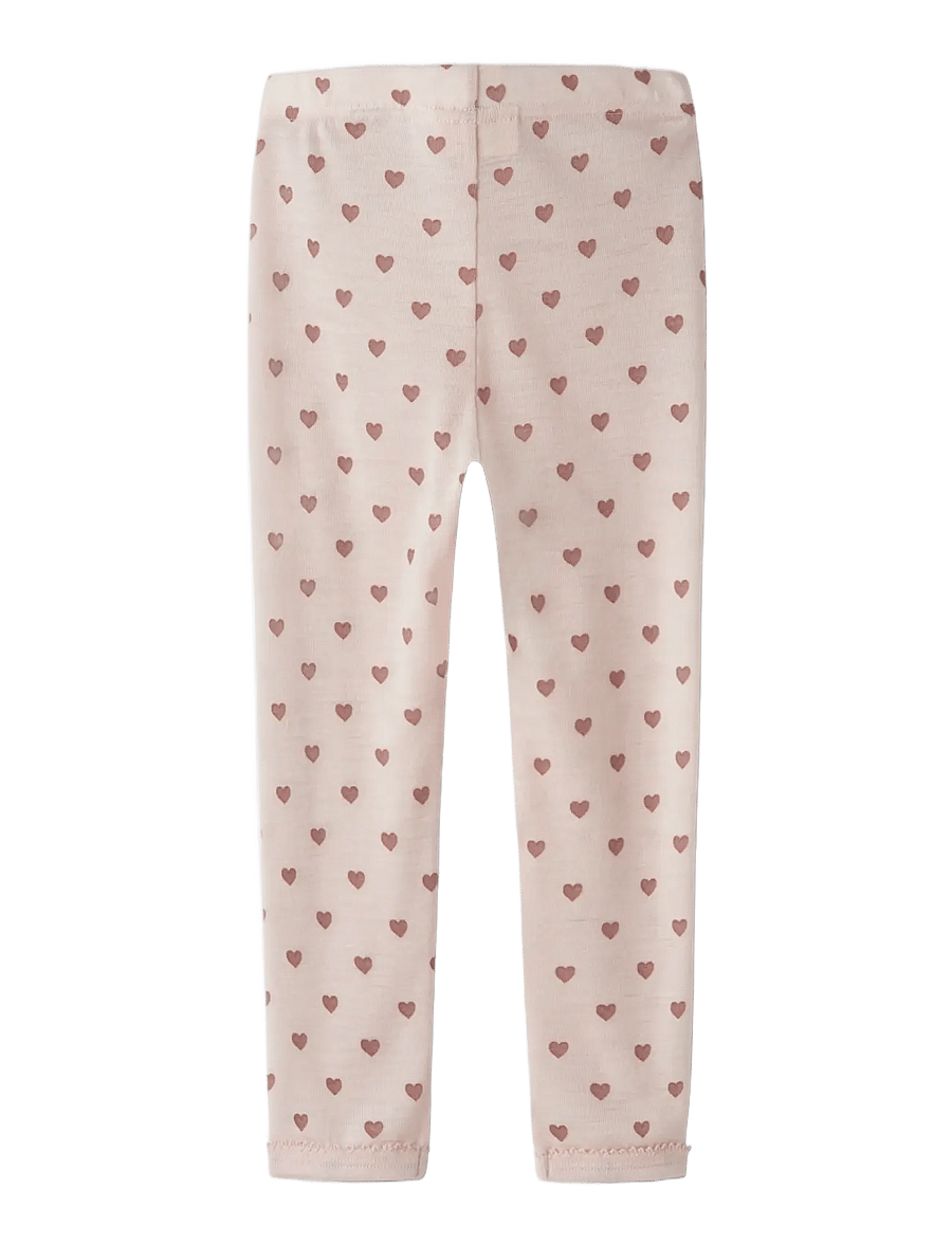 Lil'Atelier - NMFNOEL NIA WOOL SLIM LEGGING LIL - base layer baby - morganite - 1