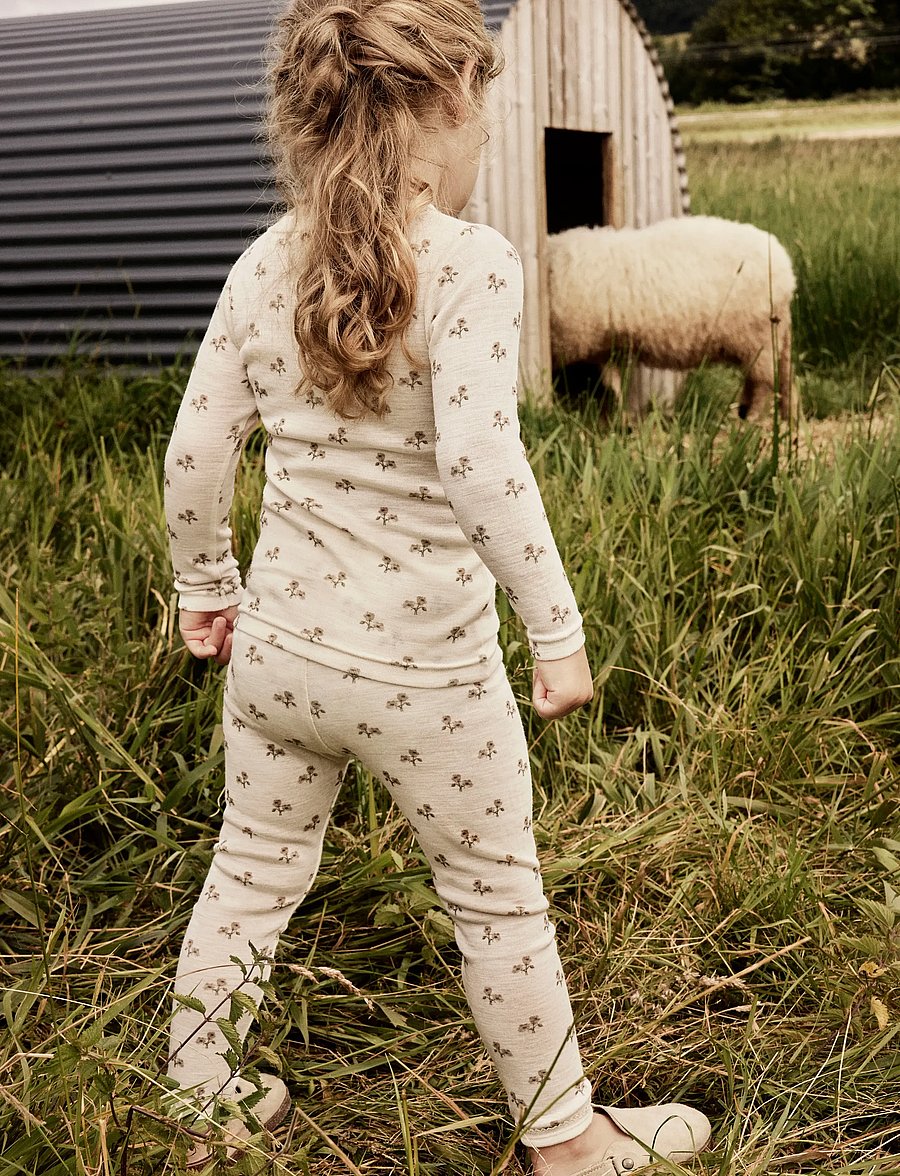 Lil'Atelier - NMFNALU SLIM LEGGING LIL - funkionsunterwäsche - baby - turtledove - 0