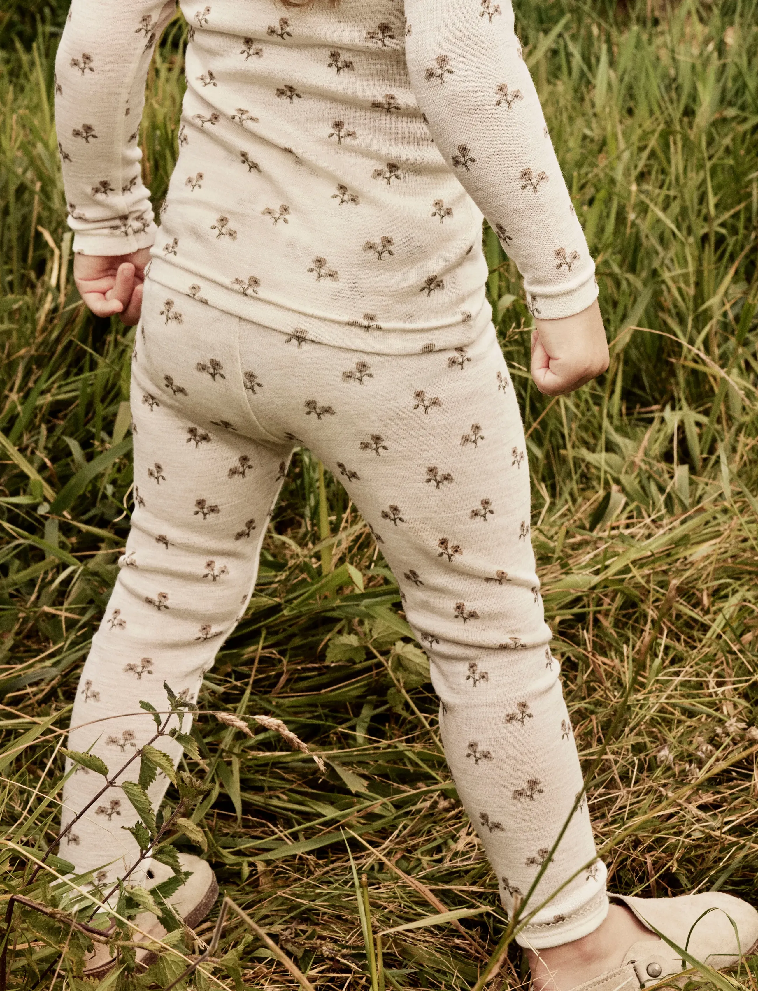 Lil'Atelier - NMFNALU WO/MO SLIM LEGGING LIL - underställ baby - turtledove - 2