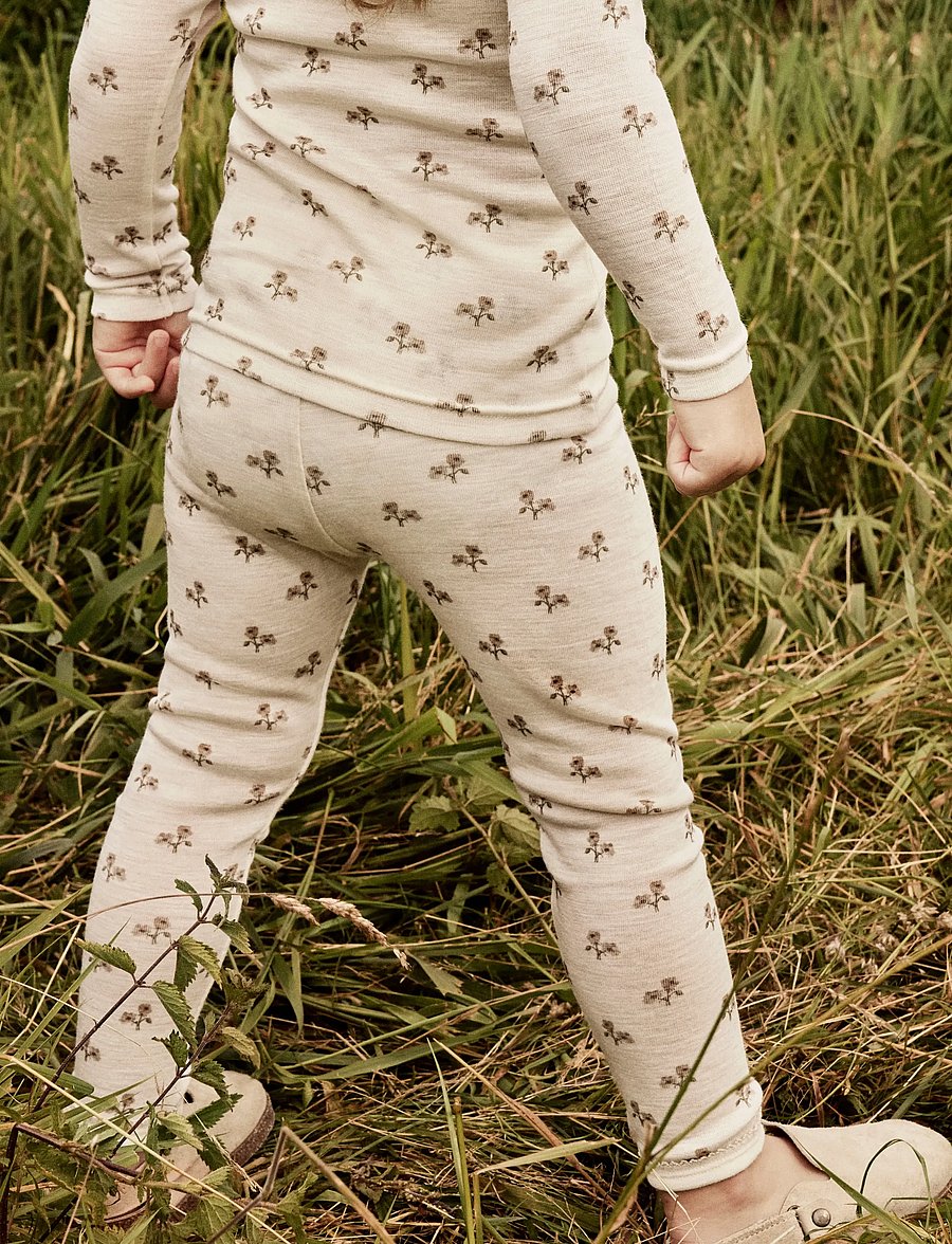 Lil'Atelier - NMFNALU SLIM LEGGING LIL - funkionsunterwäsche - baby - turtledove - 3