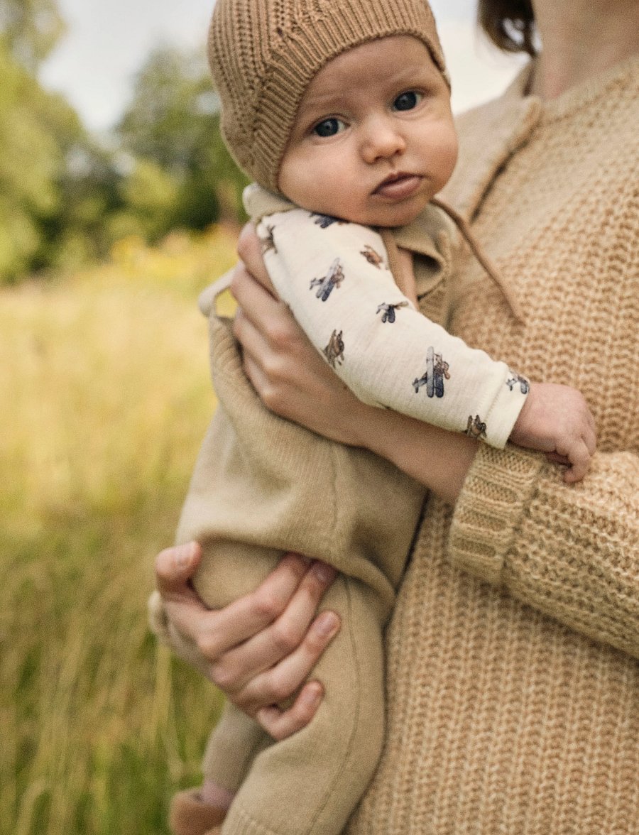 Lil'Atelier - NBMNALU WO/MO LS SLIM BODY LIL NOOS - base layer baby - turtledove - 4