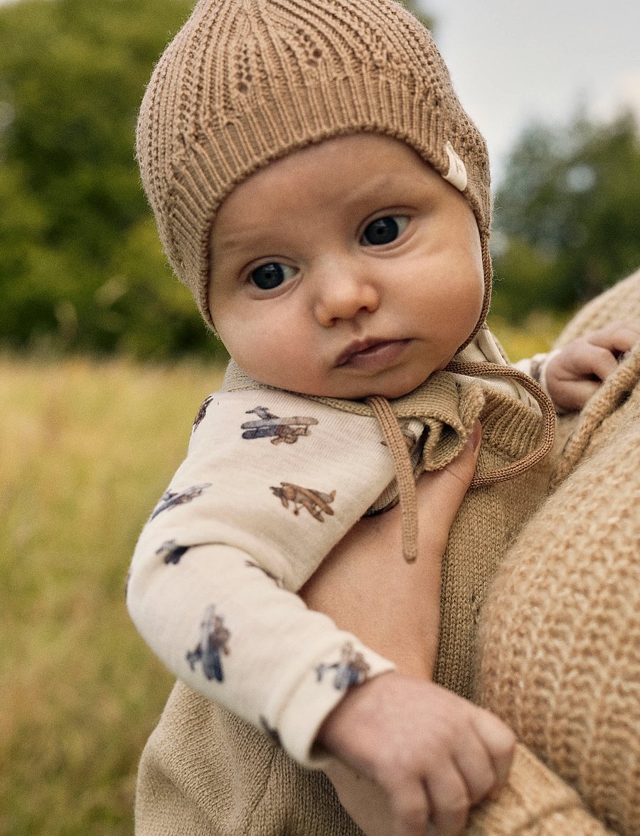 Lil'Atelier - NBMNALU WO/MO LS SLIM BODY LIL NOOS - base layer baby - turtledove - 5