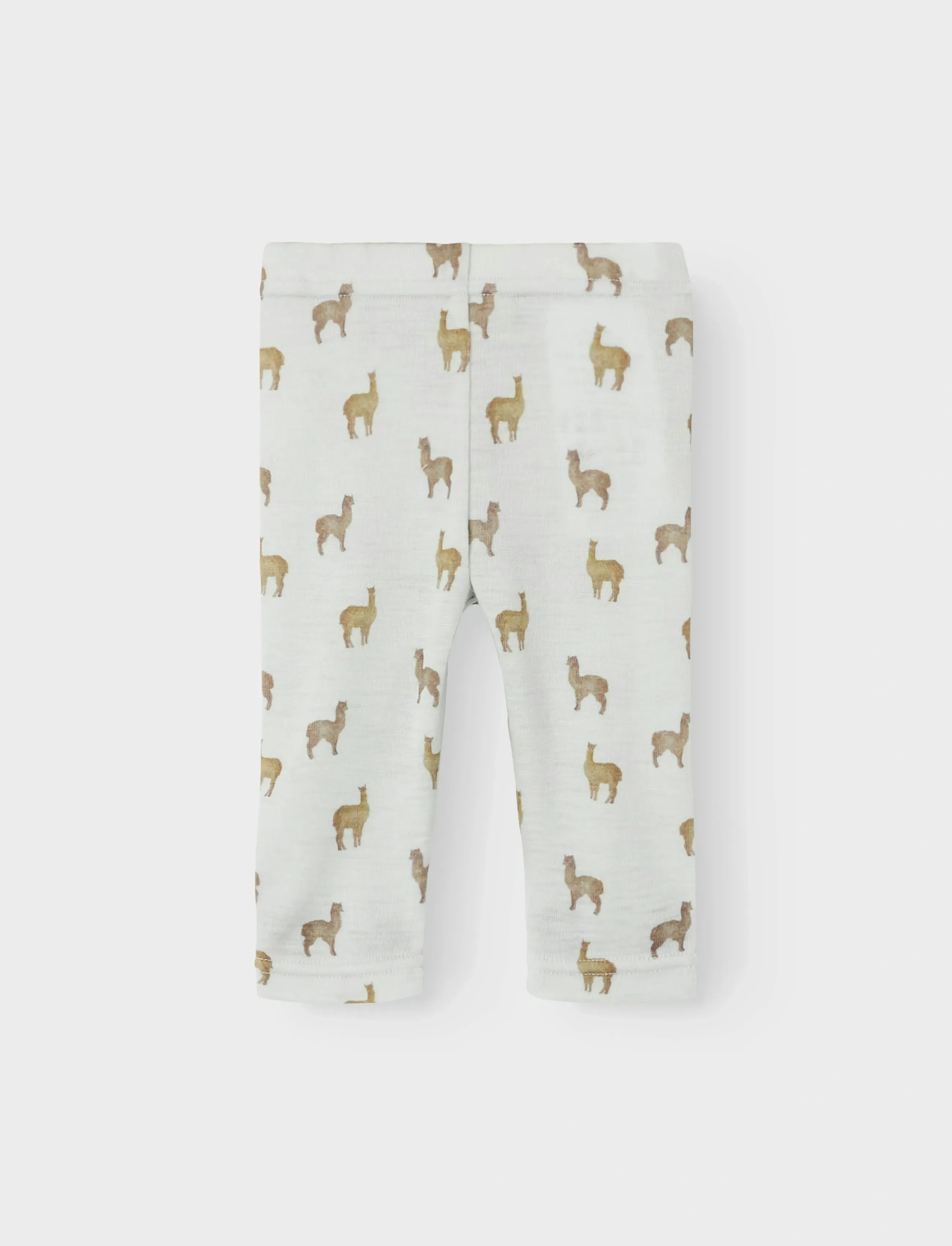 Lil'Atelier NBMNOEL NOR WOOL SLIM LEGGING LIL - Underdele - GRAY DAWN / cream
