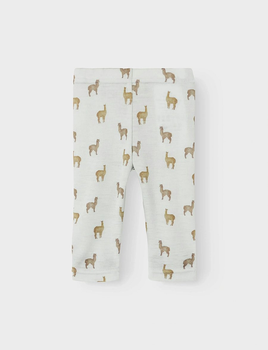 Lil'Atelier - NBMNOEL NOR WOOL SLIM LEGGING LIL - base layer baby - gray dawn - 0