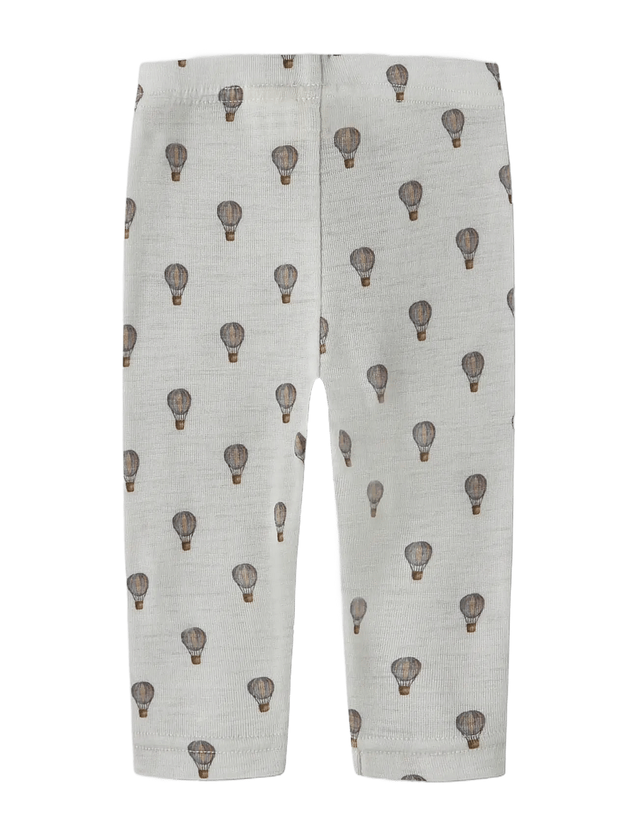 Lil'Atelier - NBMNOEL NOR WOOL SLIM LEGGING LIL - beebi alusriided - oyster mushroom - 2