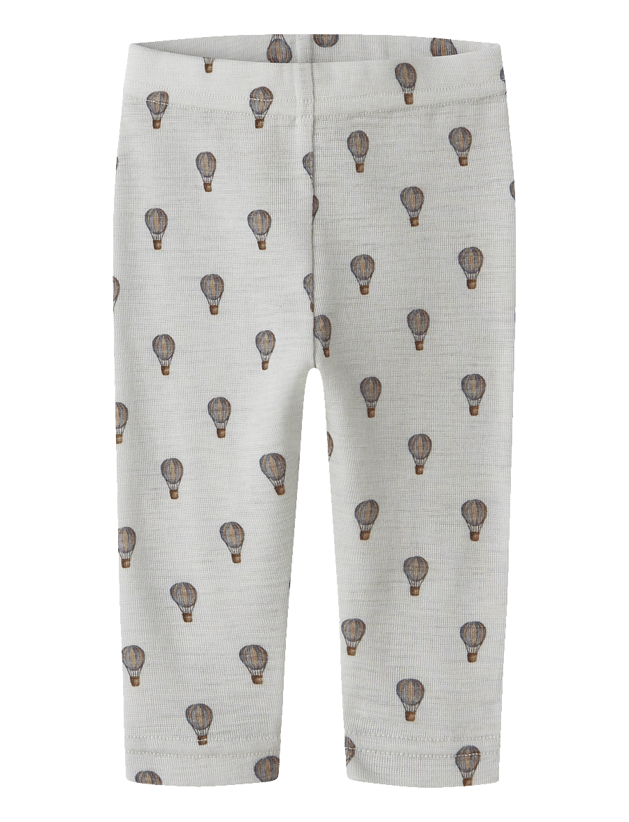 Lil'Atelier - NBMNOEL NOR WOOL SLIM LEGGING LIL - beebi alusriided - oyster mushroom - 3