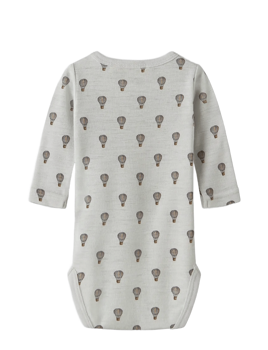 Lil'Atelier - NBMNOEL NOR WOOL LS SLIM BODY LIL - oyster mushroom - 2