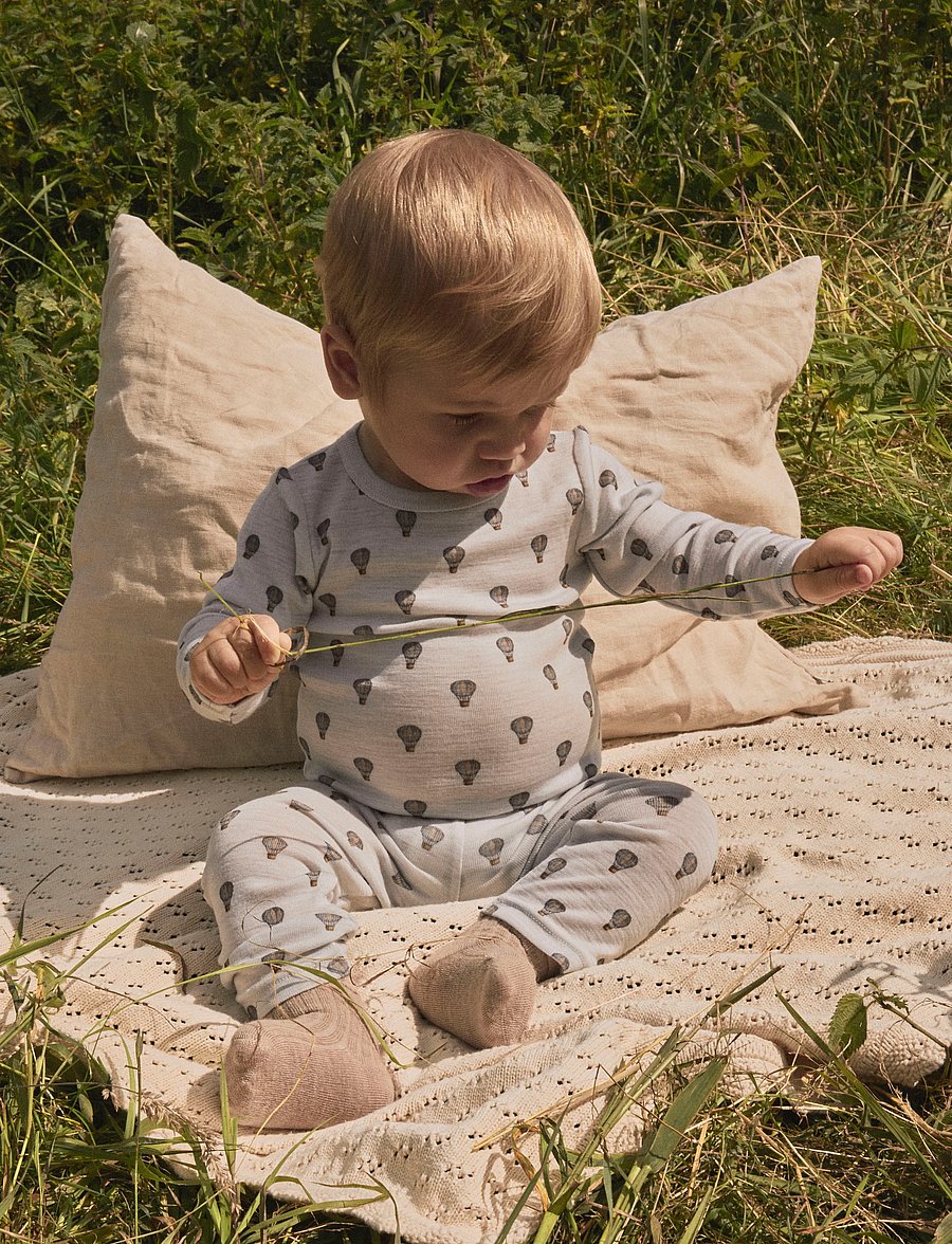 Lil'Atelier - NBMNOEL NOR WOOL LS SLIM BODY LIL - oyster mushroom - 0