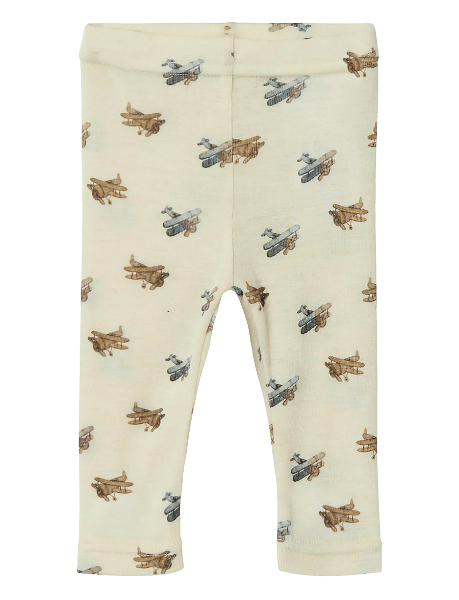 Lil'Atelier - NBMNALU WO/MO SLIM LEGGING LIL NOOS - base layer baby - turtledove - 0