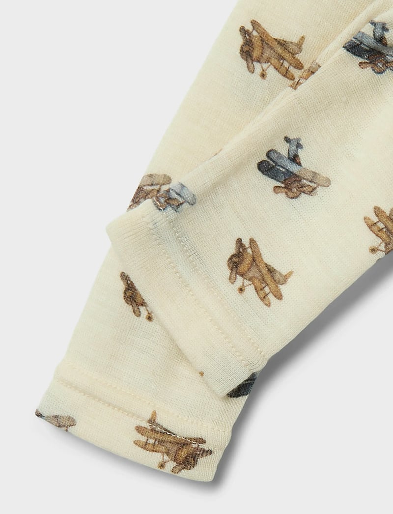 Lil'Atelier - NBMNALU WO/MO SLIM LEGGING LIL NOOS - base layer baby - turtledove - 2