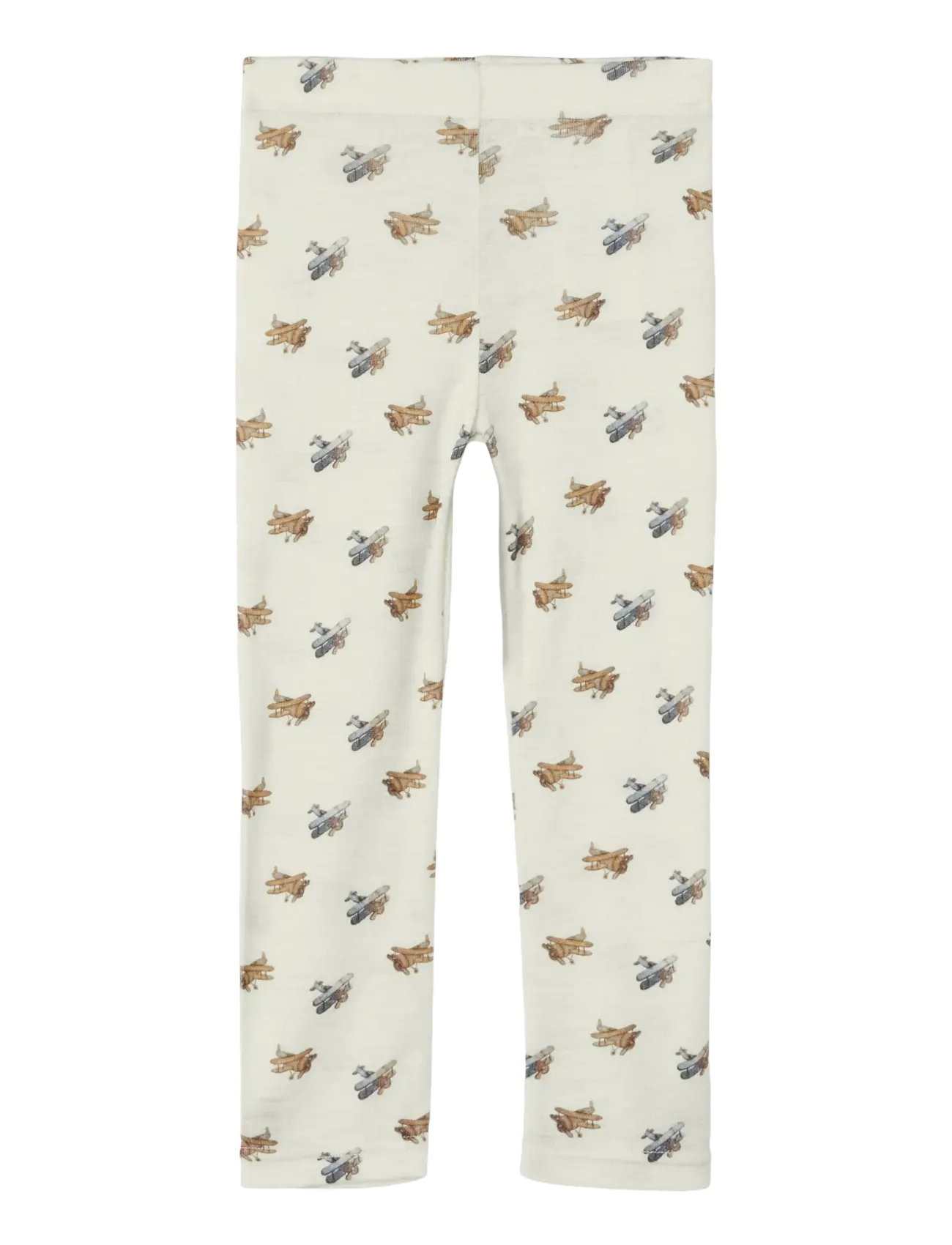 Lil'Atelier NMMNALU WO/MO SLIM LEGGING LIL - Uldundertøj baby - TURTLEDOVE / cream