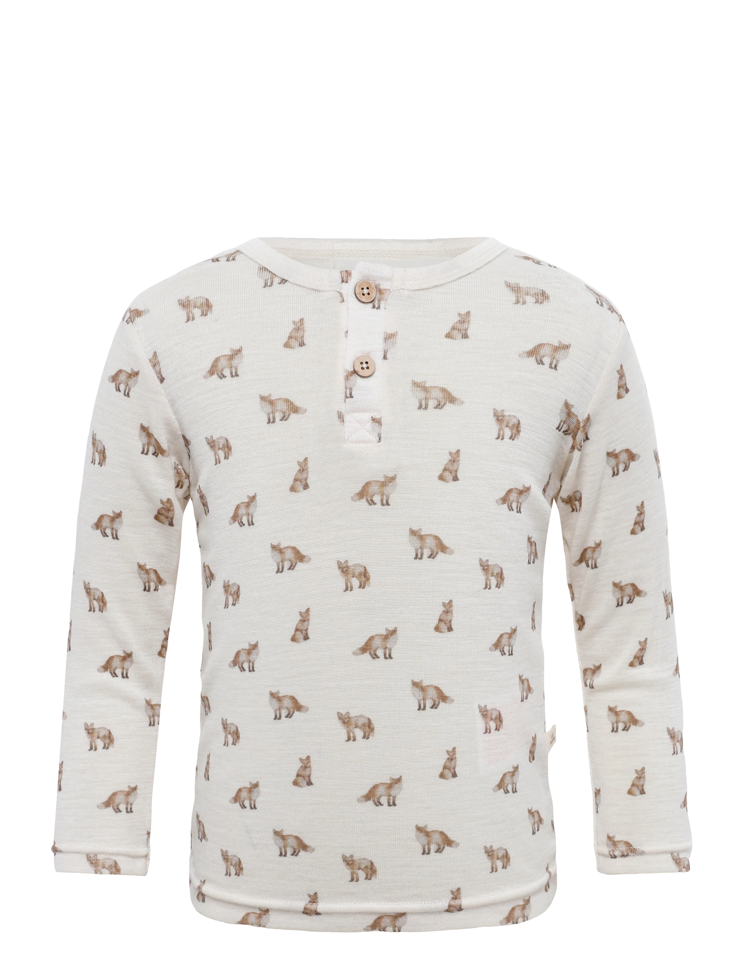 Lil'Atelier NMMNALU WO/MO LS SLIM TOP LIL - Alussärgid - TURTLEDOVE / cream
