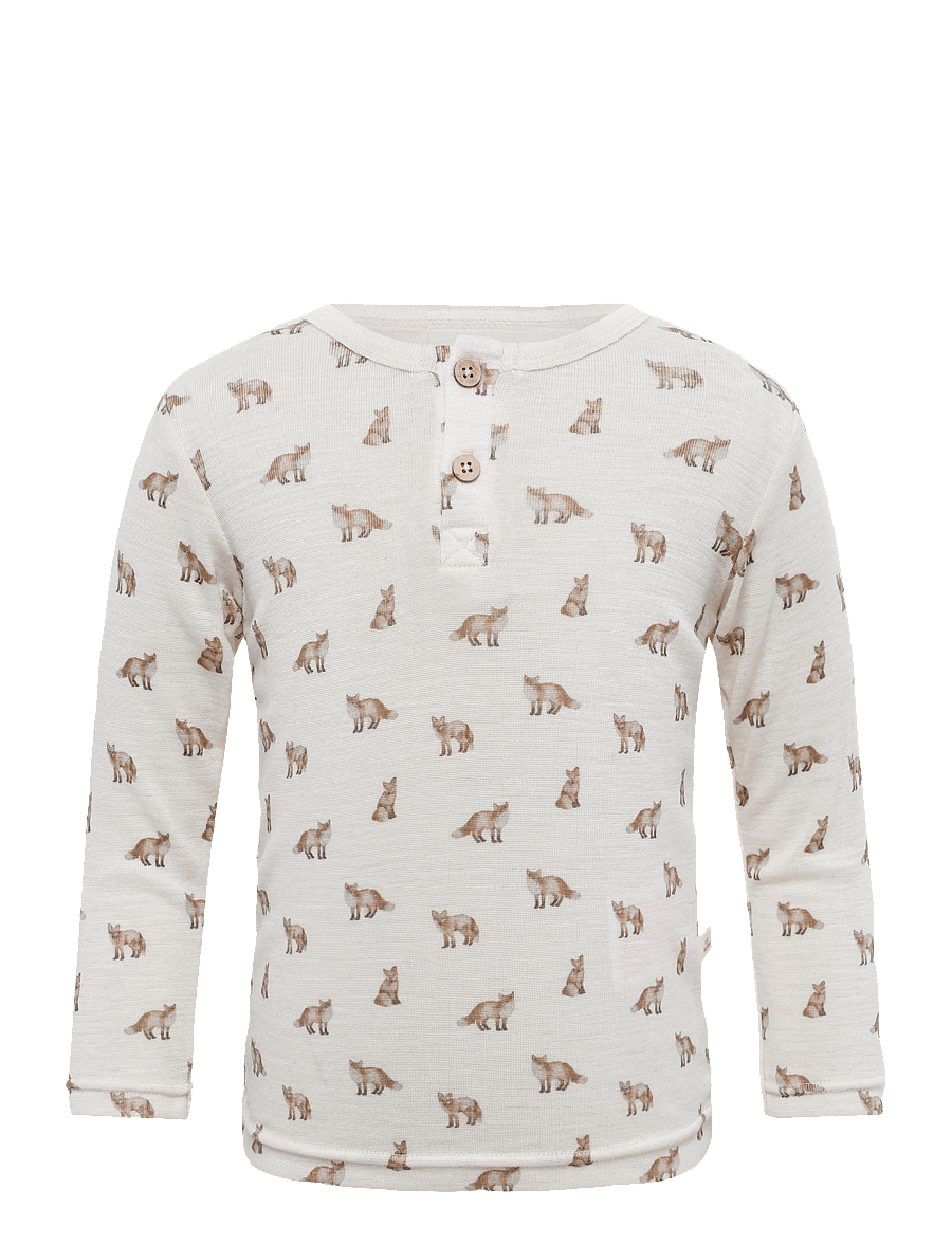 Lil'Atelier - NMMNALU WO/MO LS SLIM TOP LIL - långärmade t-shirts - turtledove - 1
