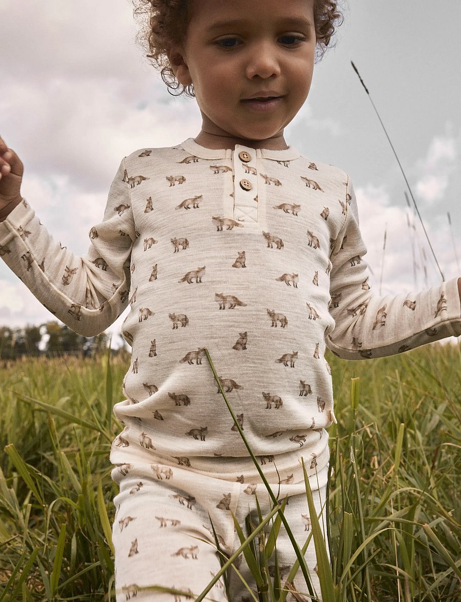 Lil'Atelier - NMMNALU WO/MO LS SLIM TOP LIL - långärmade t-shirts - turtledove - 3