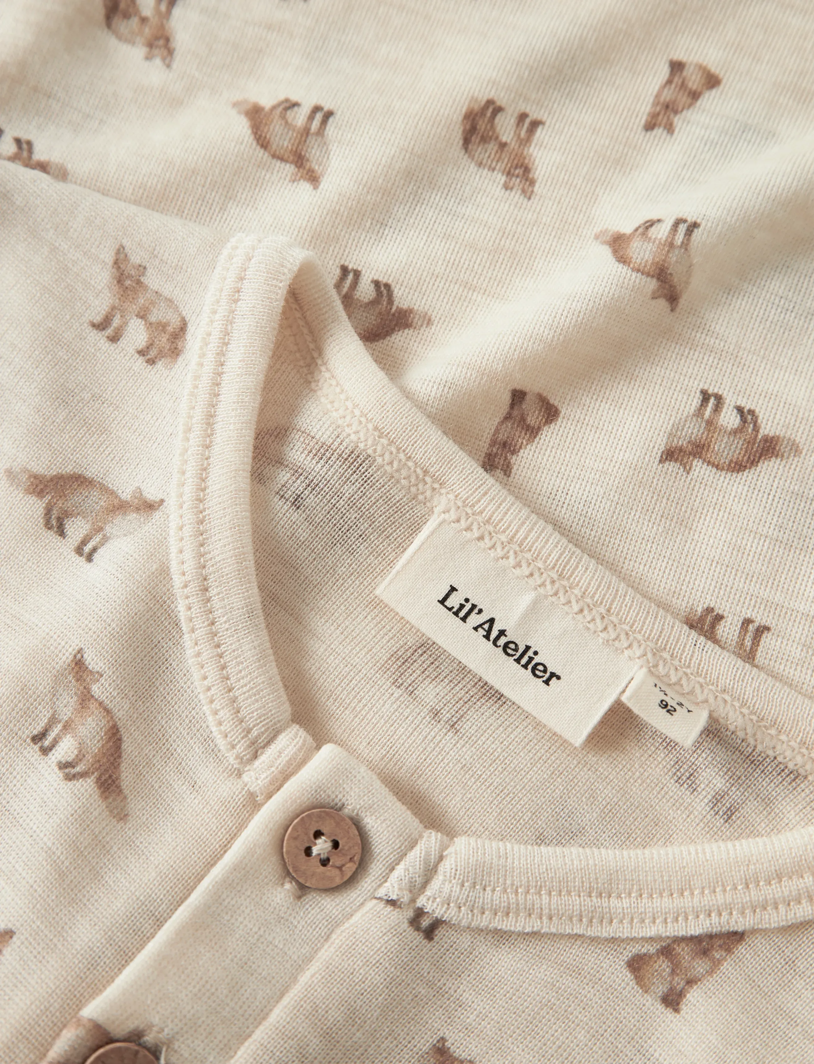 Lil'Atelier - NMMNALU WO/MO LS SLIM TOP LIL - langärmelig - turtledove - 3
