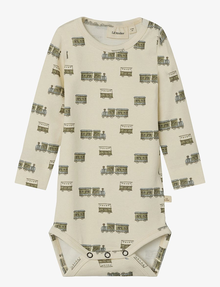 Lil'Atelier - NBMGAYO LS SLIM BODY LIL - langärmelige bodys - turtledove - 0