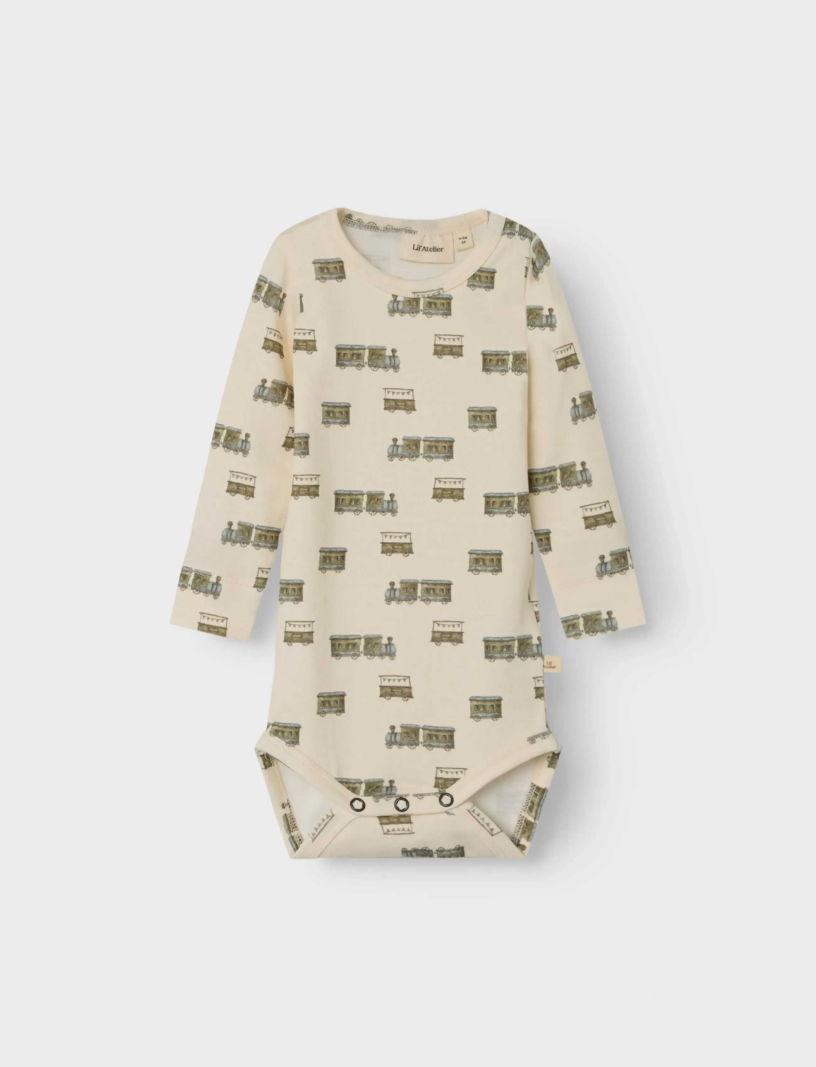 Lil'Atelier - NBMGAYO LS SLIM BODY LIL - langärmelige bodys - turtledove - 2